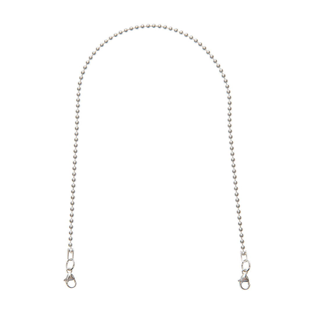 Sterling Silver Beaded Chain Extender 8′′